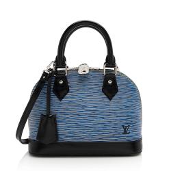 Louis Vuitton Epi Leather Denim Alma BB Satchel 