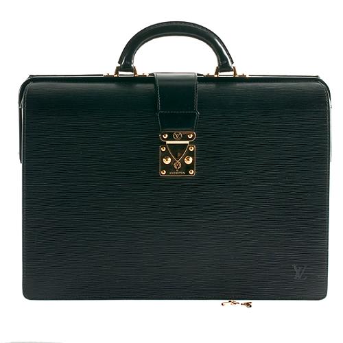 Louis Vuitton Epi Leather Serviette Fermoir Briefcase
