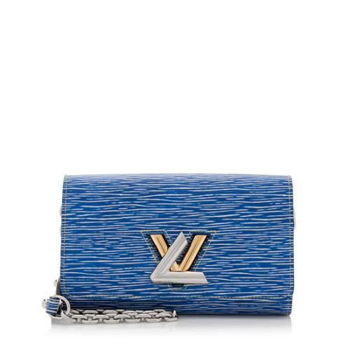 Louis Vuitton Epi Leather Denim Twist Chain Wallet