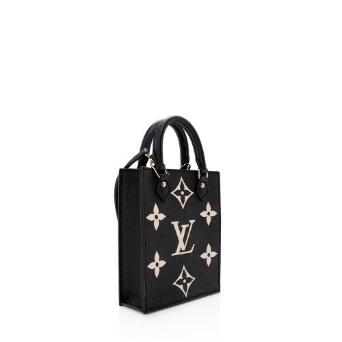 Louis Vuitton Giant Empreinte Leather Petit Sac Plat Shoulder Bag