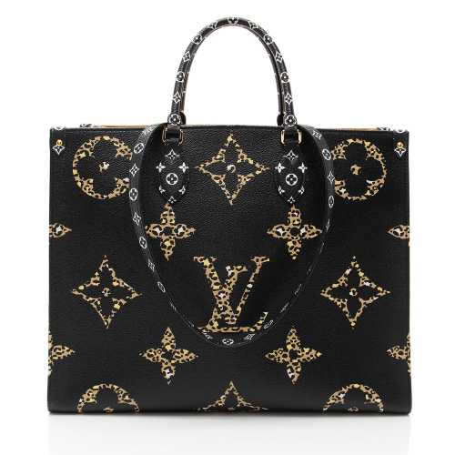 Louis Vuitton Giant Monogram Canvas Jungle Onthego GM Tote