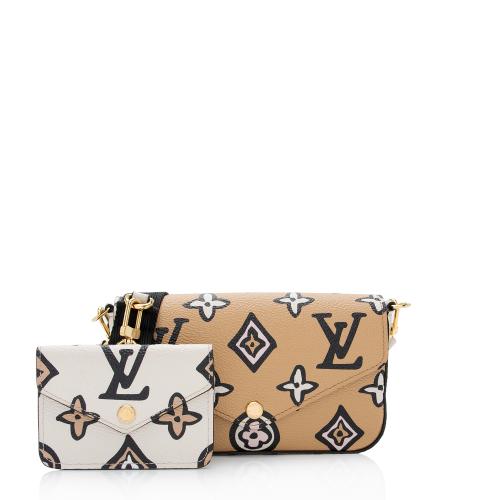 Louis Vuitton Limited Edition Giant Monogram Canvas Wild At Heart Felicie Strap 