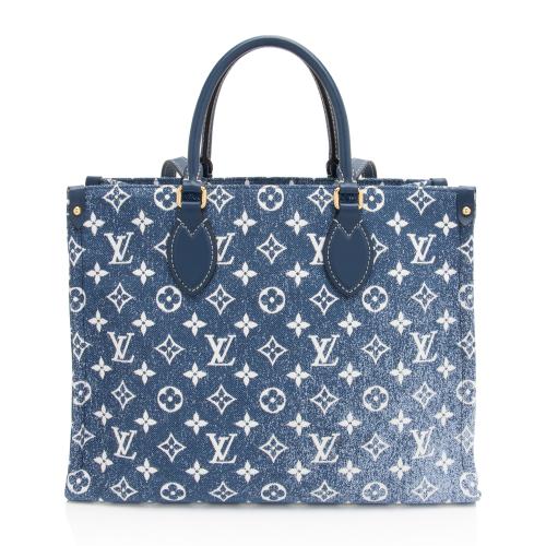 Louis Vuitton Jacquard Denim Monogram Onthego MM Tote