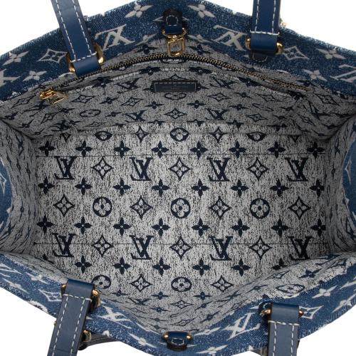 Louis Vuitton Jacquard Denim Monogram Onthego MM Tote