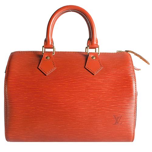 Louis Vuitton Kenyan Fawn Epi Leather Speedy 25 Satchel Handbag