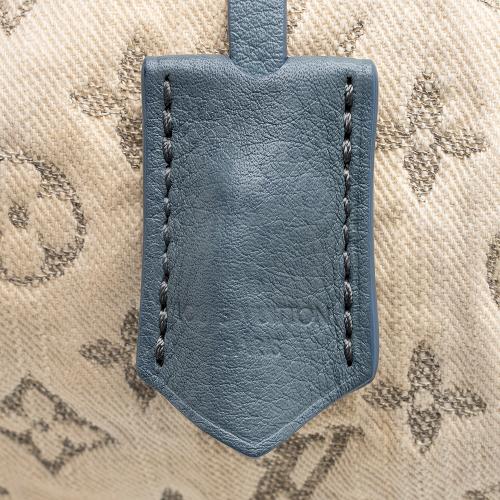 Louis Vuitton Limited Edition Blue Monogram Denim Speedy Round Bag - FINAL SALE