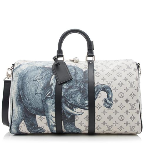 Louis Vuitton Limited Edition Chapman Keepall Bandouliere 45 Duffle Bag