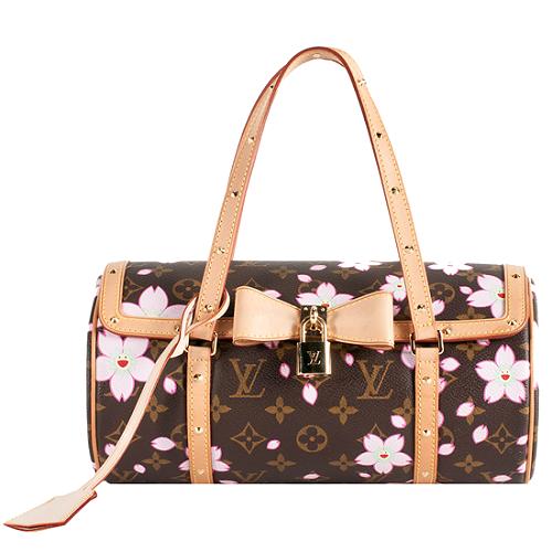 Louis Vuitton Limited Edition Cherry Blossom Papillon Satchel 