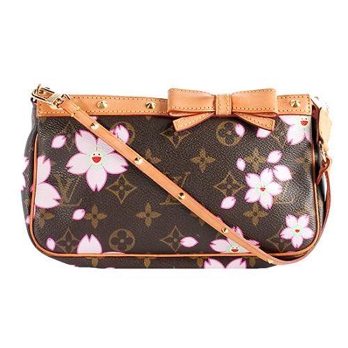 Louis Vuitton Limited Edition Cherry Blossom Pochette Accessoires Handbag