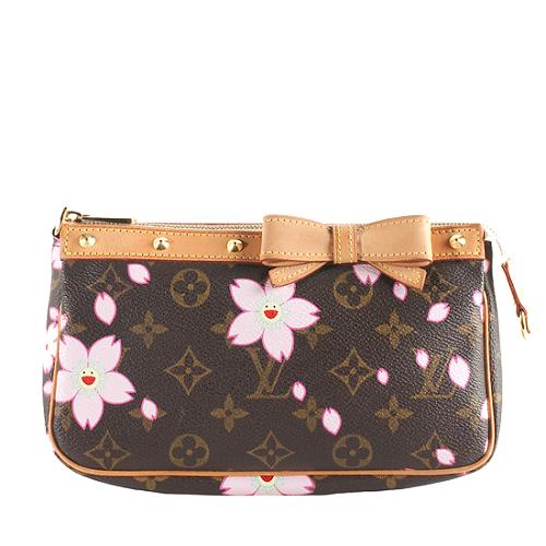 Louis Vuitton Limited Edition Cherry Blossom Pochette Accessoires Handbag