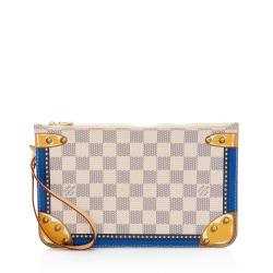 Louis Vuitton Limited Edition Damier Azur Summer Trunk Capri Neverfull MM Pochette