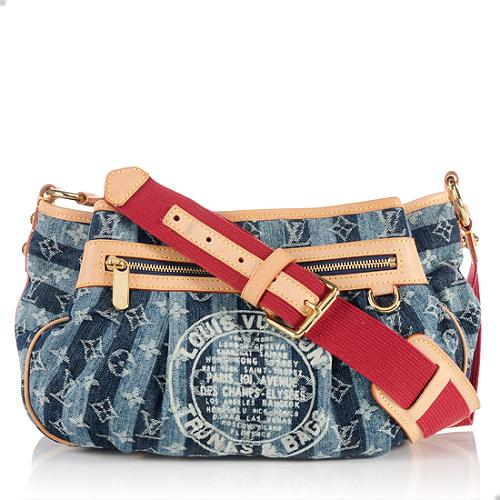 Louis Vuitton Limited Edition Denim Porte Epaule MM Shoulder Bag