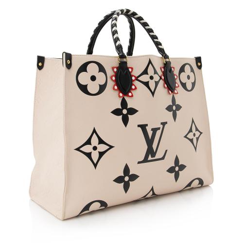 Louis Vuitton Limited Edition Crafty Giant Monogram Onthego GM in Red