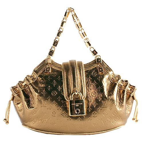 Louis Vuitton Limited Edition Gold Monogram Theda PM Satchel Handbag