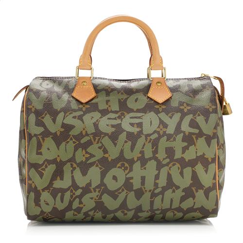 Louis Vuitton Limited Edition Graffiti Speedy 30 Satchel