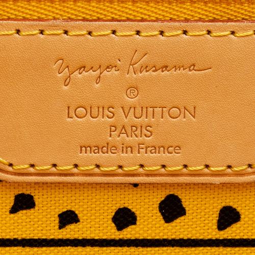 LOUIS VUITTON  BROWN AND WHITE LIMITED EDITION KUSAMA MONOGRAM