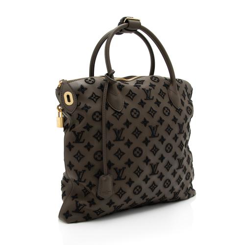 Lockit patent leather handbag Louis Vuitton Grey in Patent leather