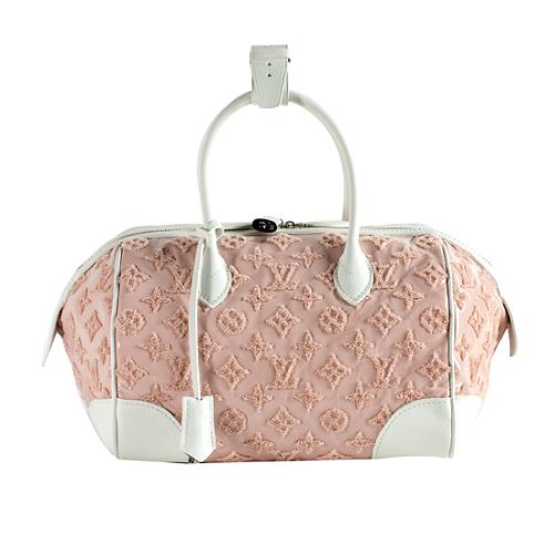 Louis Vuitton Limited Edition Monogram Bouclettes Speedy Round Satchel Handbag