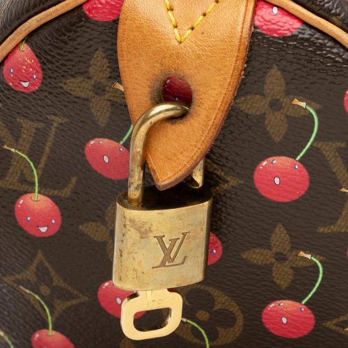 Louis Vuitton Limited Edition Monogram Canvas Cerises Speedy 25 Satchel, Louis  Vuitton Handbags