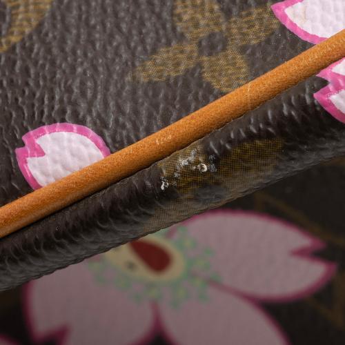 LOUIS VUITTON BAG 'Cherry Blossom' in Brown Monogram Canvas with Floral  Pattern