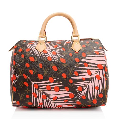 Louis Vuitton Limited Edition Monogram Canvas Jungle Dots Speedy