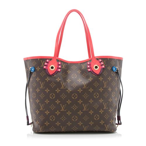Louis Vuitton Limited Edition Monogram Canvas Totem Neverfull MM Tote with Pochette