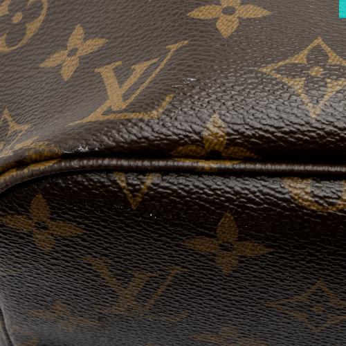 Louis Vuitton Ebene Monogram Coated Canvas Neverfull GM Gold Hardware, 2010 (Like New), Womens Handbag