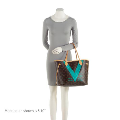 LOUIS VUITTON Limited Edition V Neverfull MM Monogram Canvas