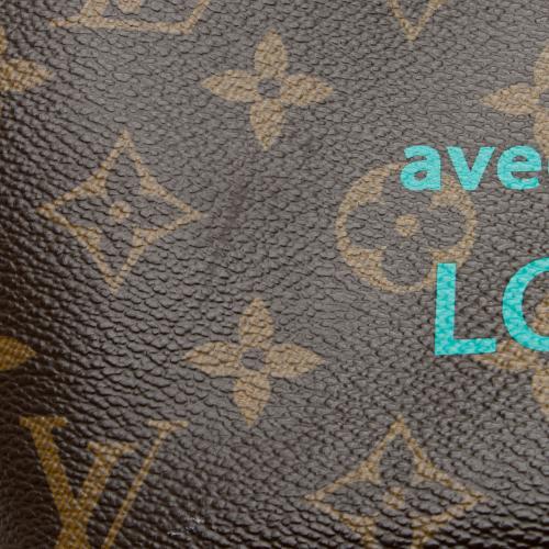 Louis Vuitton Neverfull MM Tote Handbag Monogram Canvas Gold Color