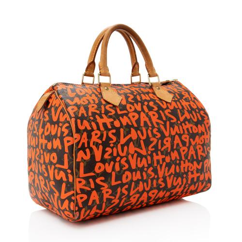 Louis Vuitton Limited Edition Monogram Graffiti Speedy 30 Satchel