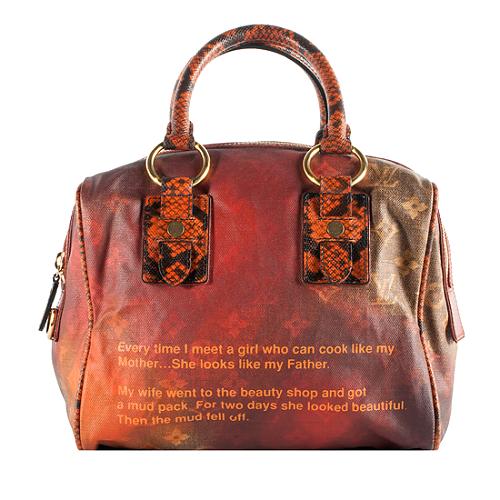 Louis Vuitton Limited Edition Monogram Jokes Mancrazy Satchel Handbag
