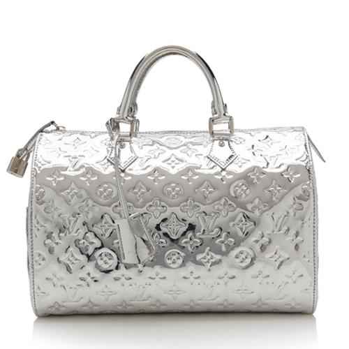 Louis Vuitton Monogram Miroir Speedy 30 - Silver Handle Bags