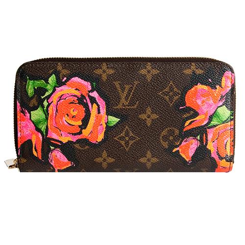Louis Vuitton Limited Edition Monogram Roses Zippy Wallet