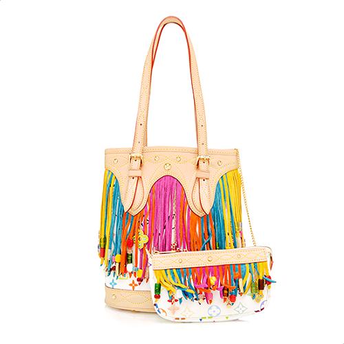 Louis Vuitton Limited Edition Multicolore Fringe Bucket Bag