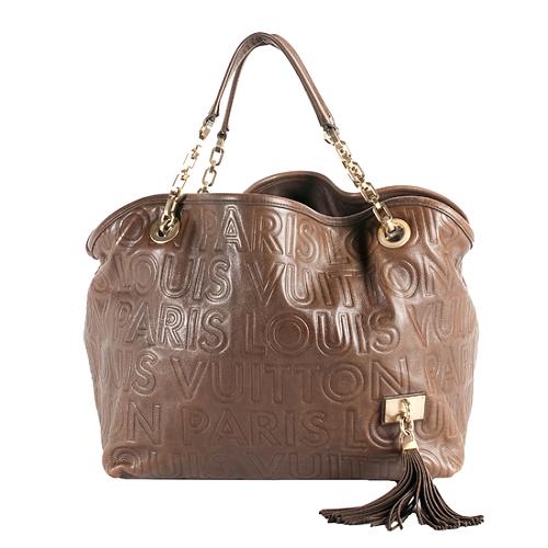 LOUIS VUITTON Paris Souple Whisper PM Chocolate Brown Shoulder Bag