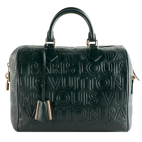 Louis Vuitton Limited Edition Paris Speedy Cube 30 Satchel Handbag