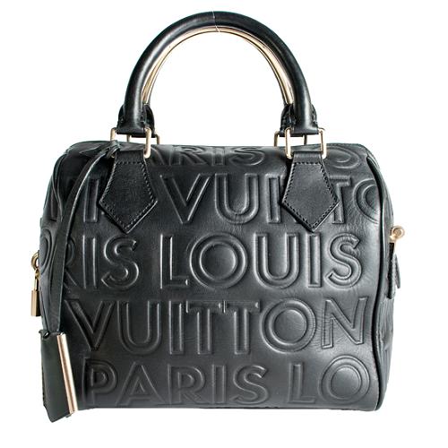 Louis Vuitton Limited Edition Paris Speedy Mini Cube Satchel Handbag