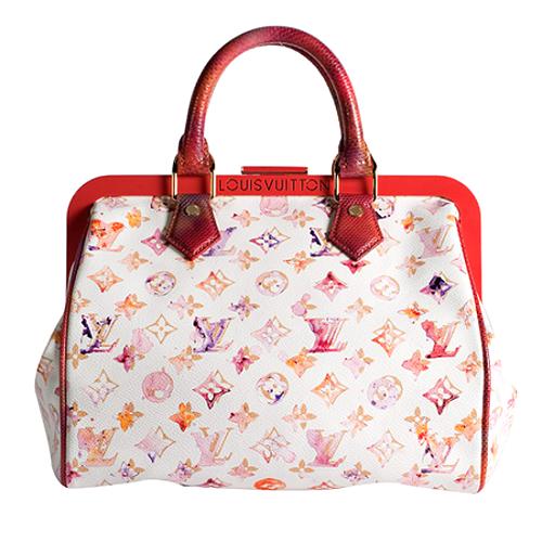 Louis Vuitton Limited Edition Richard Prince Watercolor Framed Speedy Satchel