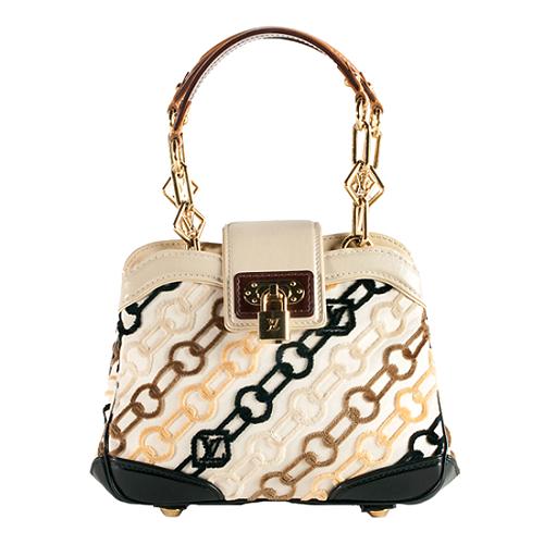 Louis Vuitton Limited Edition Velvet Chains Linda Shoulder Handbag