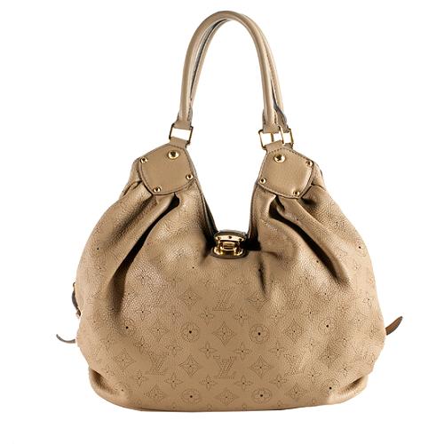 Louis Vuitton Mahina Leather L Hobo Handbag