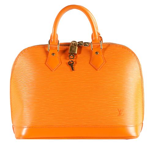 Louis Vuitton Mandarin Epi Leather Alma Satchel Handbag