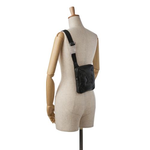 Louis Vuitton Monogram A4 Lambskin Puffer Asymmetrical Sling Bag