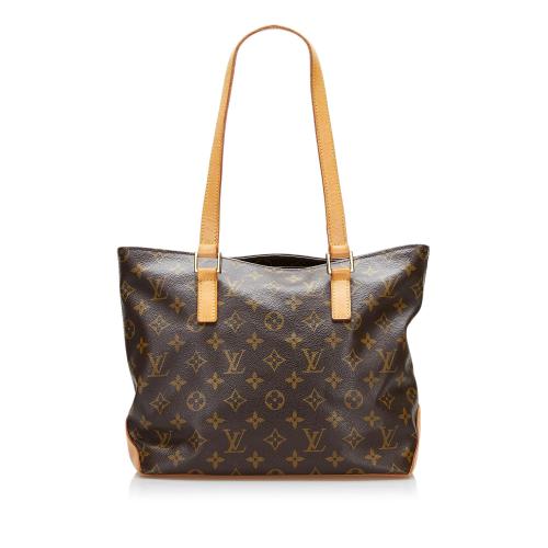 Louis Vuitton Brown, Pattern Print Monogram Cabas Piano