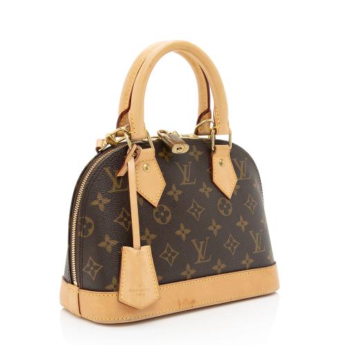 Louis Vuitton Alma Large Monogram Canvas Satchel Bag