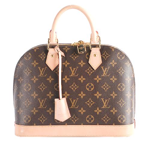 Louis Vuitton Monogram Canvas Alma PM Satchel Handbag with Shoulder Strap