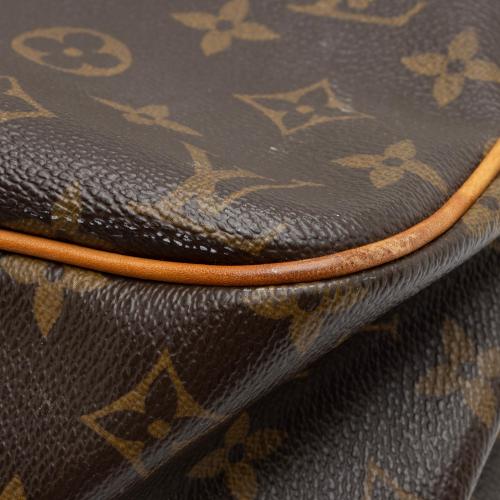 Louis Vuitton Brown, Pattern Print Monogram Batignolles Horizontal