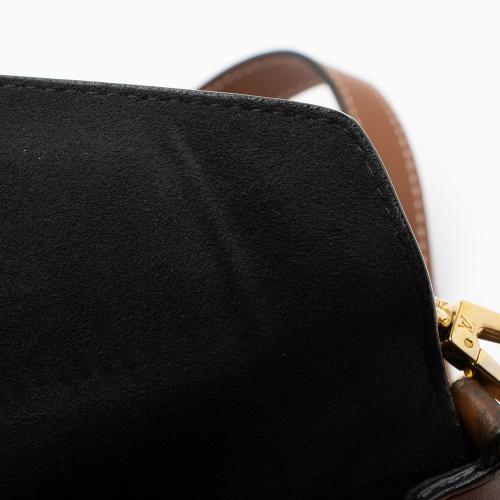 Louis Vuitton Monogram Canvas Calfskin Biface Shoulder Bag