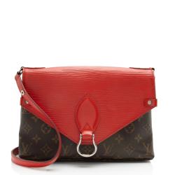 Louis Vuitton Monogram Canvas Epi Leather Saint Michel Shoulder Bag