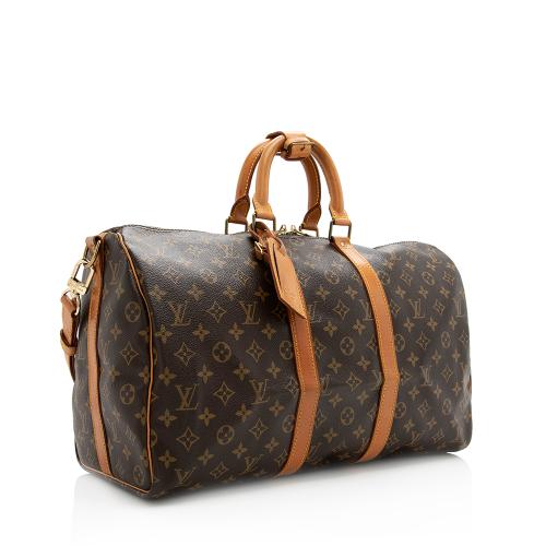 Louis Vuitton Vintage Monogram Canvas Keepall Bandouliere 45