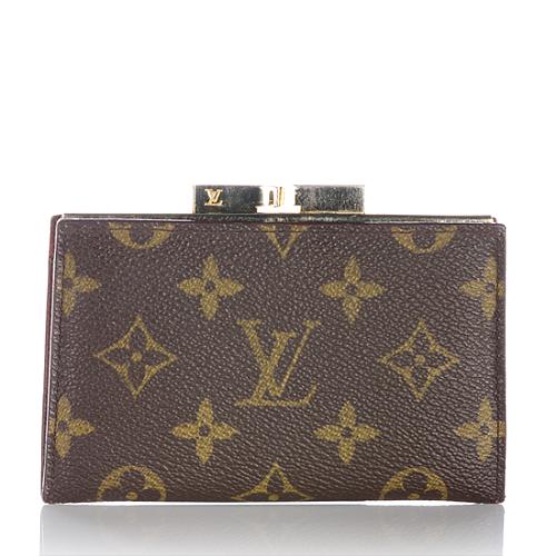 Louis Vuitton Monogram Canvas Kisslock Coin Wallet, Louis Vuitton  Small_Leather_Goods
